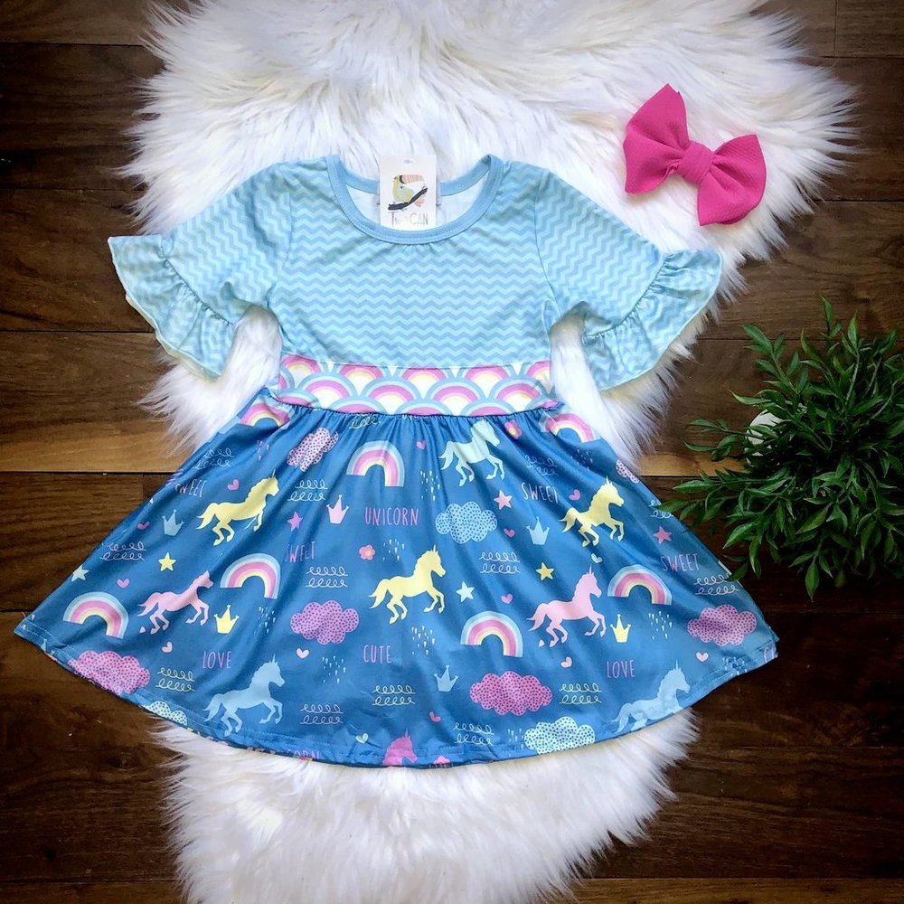 Unicorn Dress Twirl Dress